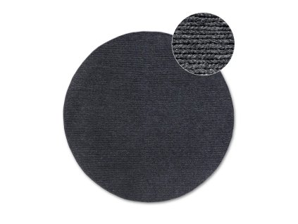 Koberec Francois ø 160 cm tmavě šedý
