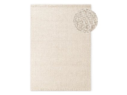 Koberec Majoli 160 x 230 cm krémový/slonovinový