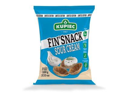 Žitné snacky  s příchutí zakysané smetany