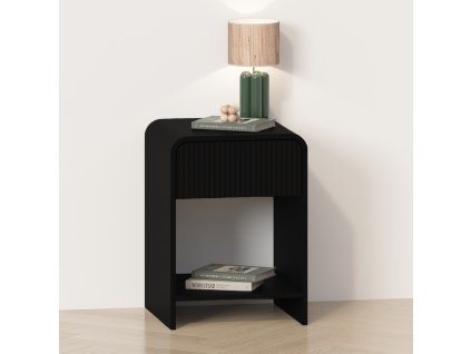 Noční stolek Milton & Oldbrook Camden černý