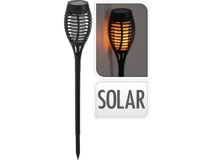 LED solární svítilna s plamenným efektem 48 cm