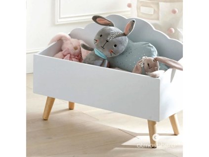 Dětský box na hračky - Obláček bílá