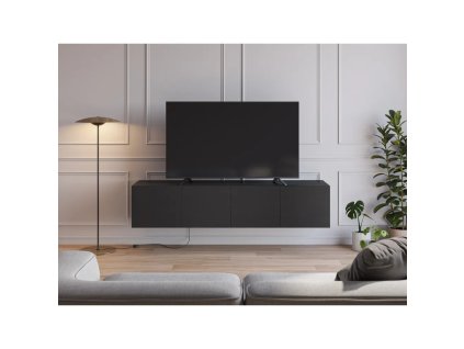 TV stolek Daroca černý  Bylo složené! Místy lehké oděrky a škrábance