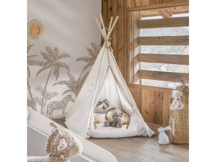 Bílé dětské teepee WAPI