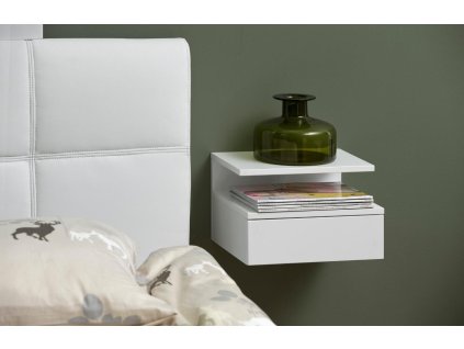Bílý noční stolek Alison