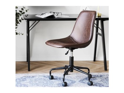 Kancelářská židle Monaco tmavě hnědá