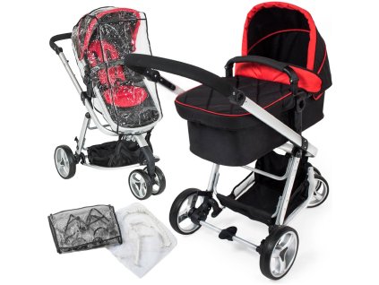 Kombinovaný kočárek Tectake černý