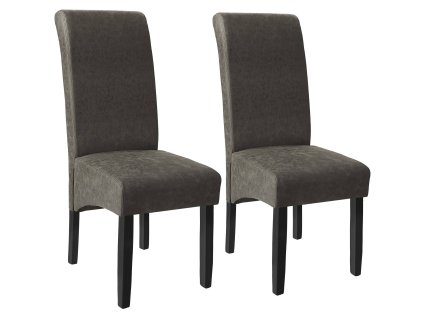 Jídelní židle mramorová šedá 2ks