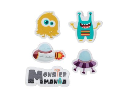 Sada gum Monster School 5dílná