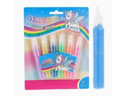 Třpytivé lepidlo Jednorožec (6 ks)
