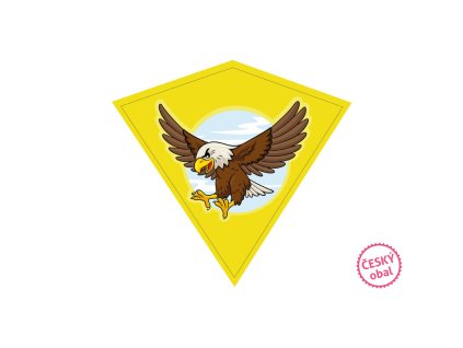 Létající drak orel plast 68x73cm v sáčku