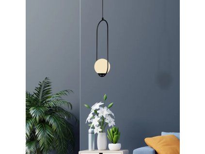 Závěsné svítidlo Arch černé  Rozbale(v)no