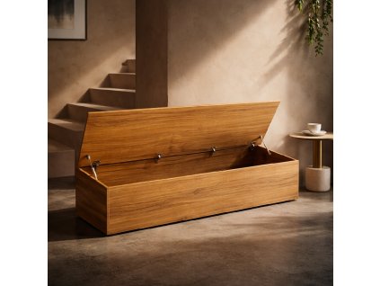 Lavice s úložným prostorem  Složené!