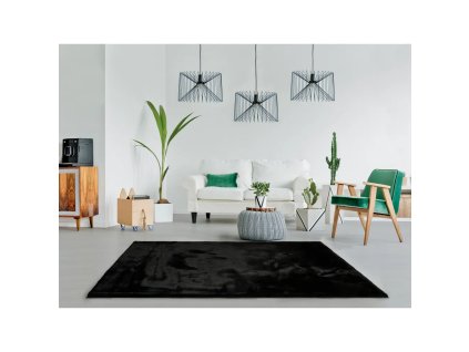 Koberec Fox Liso 80x150 cm černý