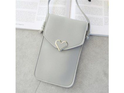 Mini dámská crossbody kabelka šedá