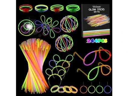 Svítící náramky Vicloon s doplňky 100ks