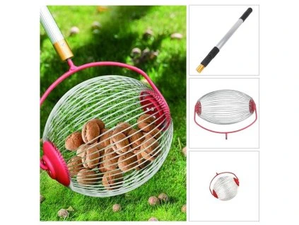 Teleskopický sběrač ořechů a plodů