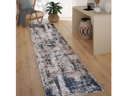 Běhoun Abstract Colors 80 x 200 cm modrý