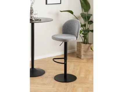 Barová židle Patricia černá/šedá