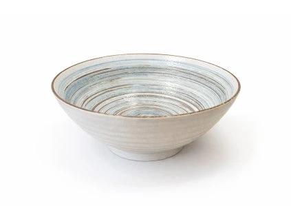 Japonská keramická ramen miska krémová