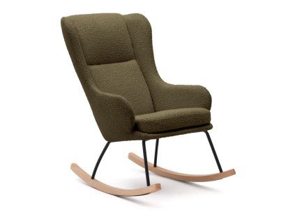 Houpací křeslo Maustin zelené