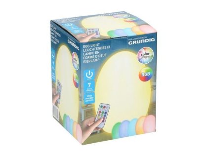grundig led rgb dekoracyjne jajko ze zdalnym sterowaniem na baterie 3xaaa 8711252131948