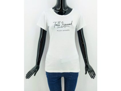 Dámské módní tričko Alloy Apparel, bílé