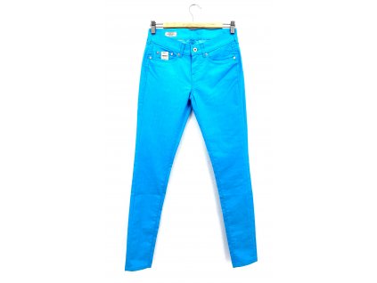Dámské/dívčí plátěné Skinny fit kalhoty Pepe Jeans Pixie, modré
