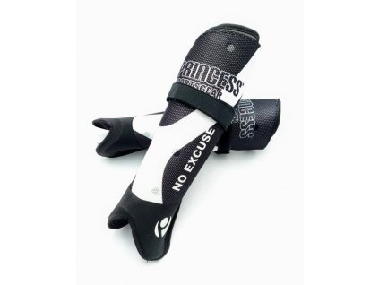 Chrániče holeně na pozemní hokej Princess Sportsgear - černo-bílé, velikost  L