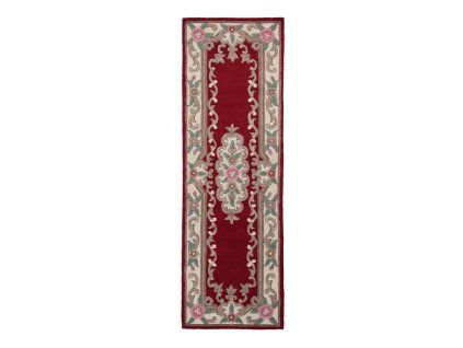 Běhoun Aubusson 67 x 210 cm červený