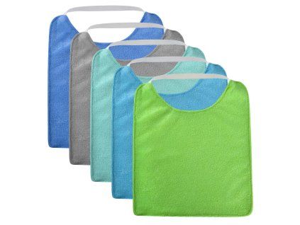 Elastický látkový bryndák 90% bavlna, 5 ks (zelené)