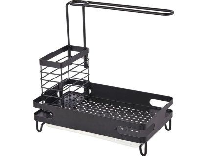 Držák do kuchyňského dřezu černý