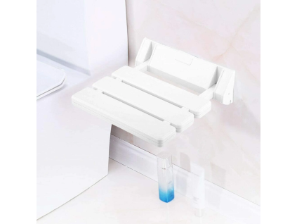 Skládací koupelnová stolička bílá