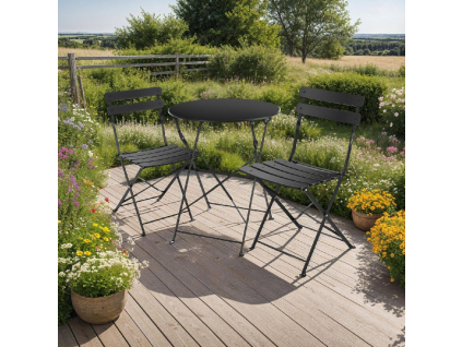 Bistro set Frieda černá