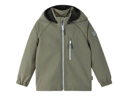 Reima Vantti Greyish green - Dětská softshellová bunda, Velikost 140 cm