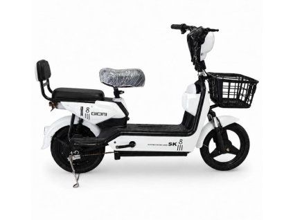 Elektrický skútr 350 W bílý