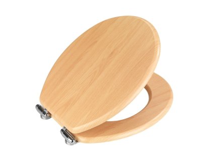 WC sedátko a snadným zavíráním Wenko Beech Nature, 43 x 37 cm