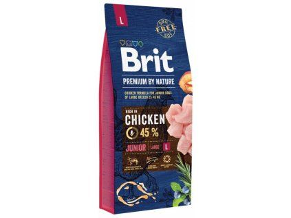 Brit premium by Nature Dog Junior L 15kg