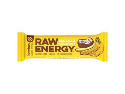 Bombus Raw energy banán a kokos 50 g