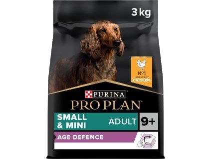 PRO PLAN Small & MiniI Adult 9+ Age Defence granule pro psy kuře 3 kg