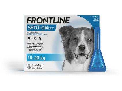 Frontline spot-on pro psy M (10 - 20 kg) 3 × 1,34 ml