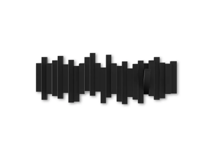 Nástěnný věšák Sticks černý