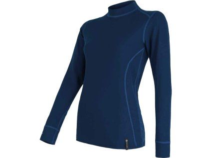 Dámské triko s dlouhým rukávem SENSOR DOUBLE FACE deep blue, velikost M