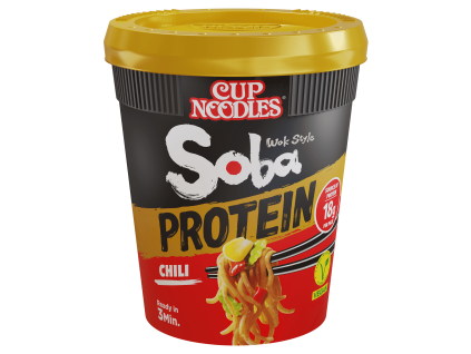 Nissin Instantní ramen Soba Cup Protein Chilli 93 g