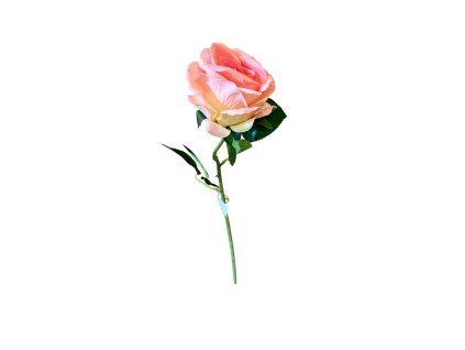 Umělá růže 53 cm světle růžová