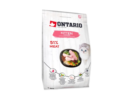 Granule pro kočky ONTARIO Kitten Chicken 2 kg