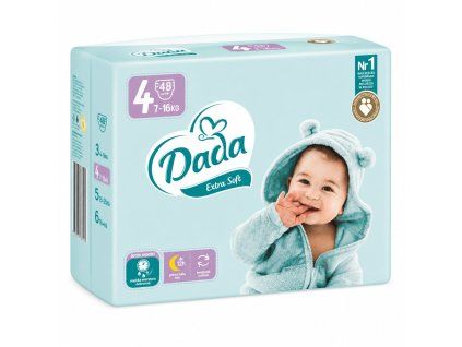 Dětské jednorázové pleny DADA Extra Soft vel. 4 48 ks