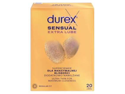 DUREX Sensual Extra Lube prezervativ 20 ks