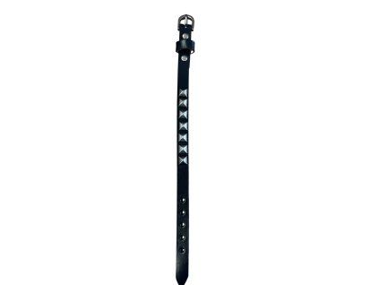 Kožený náramek s kovovými aplikacemi Liam 24 cm