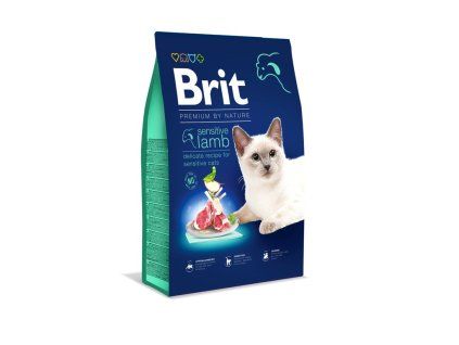 Granule pro kočky Brit Premium by Nature Cat Sensitive Lamb 8 kg